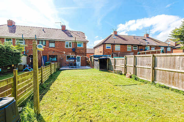 The private rear garden